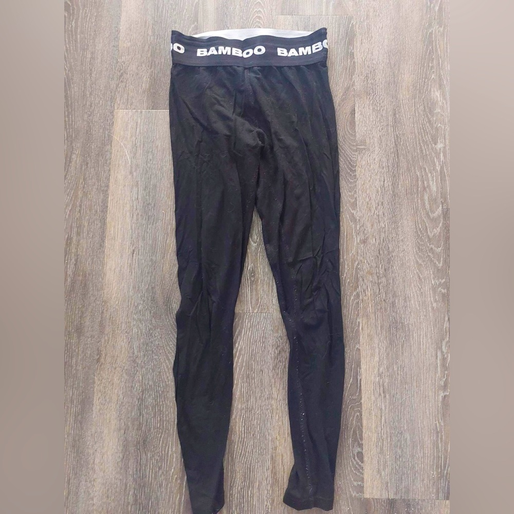 Black bamboo leggings